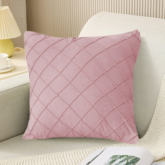 Fmlxio Great Gifts for Less Pillow Cushion Cover Throw Pillow Covers 16.53x16.53 In Couch Pillow Cases Summer Throw Pillows Home Decor For Living Room Bedroom Bed Cushion Outdoor,Pink