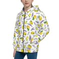 thumbnail image 2 of Kdxio Lavender Flowers Pattern Kids Boys Girls Zip Up Hoodie 3D Printed Hooded Sweatshirt Hoody Coat with Pocket 7-12 Y-Medium, 2 of 6