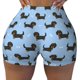 thumbnail image 2 of Fotbe Dachshund Dog Shorts Sin Costuras – Shorts Deportivos de Cintura Alta para Mujer, Elásticos para Gimnasio, Yoga, Running o Ciclismo-Small, 2 of 8