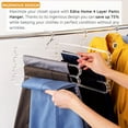 thumbnail image 3 of EDNA HOME Space Saving Pants Hanger, 4 Layer, 5 Pack, 3 of 6