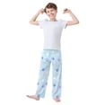 thumbnail image 3 of Cute Footprint Pattern Pajama Pants Soft Lightweight Lounge Pants Bottoms Sleep Pants Warm Comfy, 3 of 9