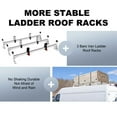 thumbnail image 2 of NIXFACE 3 Bars Van Roof Ladder Rack Cargo Racks for Ford Transit Connect 2014-2023 White, 2 of 4