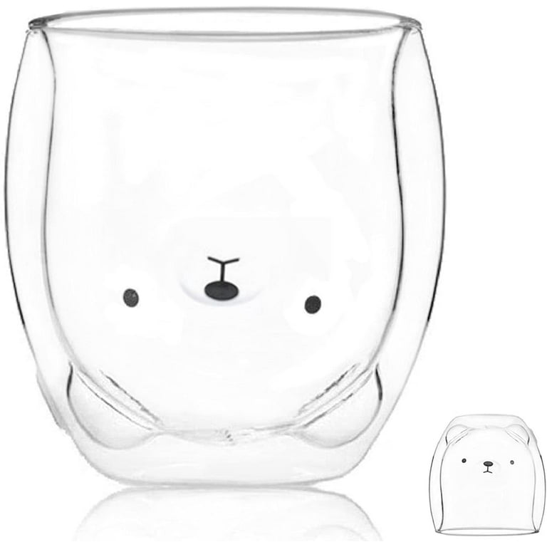 Sanrio Glass Double Wall Insulated Glass Mug Cup Espresso Coffee Tea Milk  300 ml 10Oz Best Gift for Office and Personal Birthday Inspired by You.