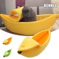 thumbnail image 1 of IKemiter Lit Mignon pour Chat en Forme de Banane Lit Doux pour Chaton Lapin Petits Chiens, 1 of 7