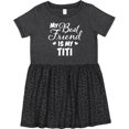 thumbnail image 3 of Inktastic My Best Friend is My Titi with Hearts Girls Toddler Dress, 3 of 5