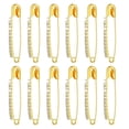 thumbnail image 5 of Milageto 12 Pieces Decorative Brooch Elegant Collar Pins for Ceremony Dance Men Women Gold, 5 of 8