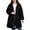 Black_01, variant on Luvrsol Women's Plus Size Hooded Long Puffer Coat Loose Padded Winter Jacket Casual Warm Outerwear, Navy XL-5XL