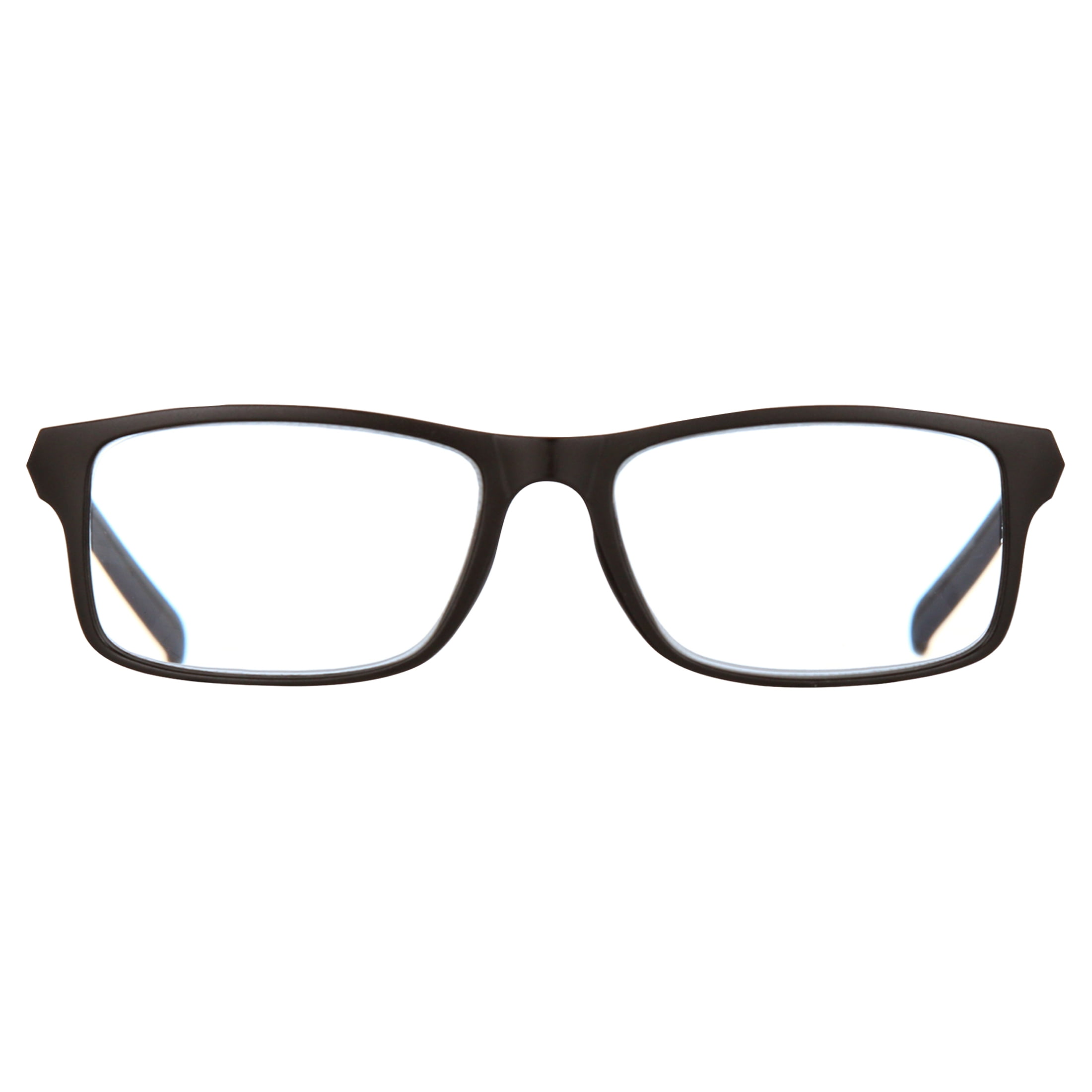 (2 pack) Ironman Rectangle Black Reading Glasses 2.00