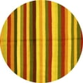 thumbnail image 1 of Ahgly Company Indoor Round Southwestern Yellow Country Area Rugs, 3' Round, 1 of 4
