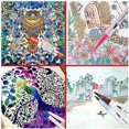 thumbnail image 3 of 48 Colors Acrylic Paint Markers Waterproof Acrylic Pens Markers Watercolor pen with soft tip, 3 of 7