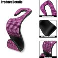 thumbnail image 3 of czcpp-2PCS Car Seat Hooks, Bling Car Rhinestone Headrest Hooks, Universal Bling Car Interior Accessories, for Handbag, Clothes, Purse, Water Bottle (Pink), 3 of 4