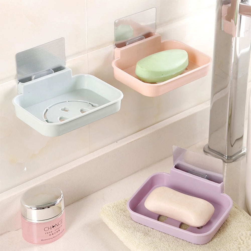 Yesbay Seamless Pasting Wall-mounted Hollow Smile Face Soap Box Holder ...