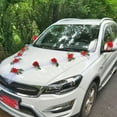 thumbnail image 4 of AMERTEER Simulation Wedding Car Artificial Flowers Bridal decor Rose Flower Ribbons DIY for Wedding Holiday Ceremony   Style B, 4 of 9