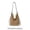 Khaki, variant on Women Knitted Fabric Handwoven Shoulder Bag Large Capacity Boho Crochet Beach Bags Summer Hobo Handbag for Travel Shopping Work Daily Use (White)