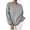 Gray, variant on Casual Sweatshirts for Women Plus Size Pullover Long Sleeve Solid-color Drop-shoulder Casual Sweatshirt