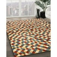 thumbnail image 2 of Ahgly Company Indoor Square Contemporary Chestnut Brown Abstract Area Rugs, 8' Square, 2 of 6