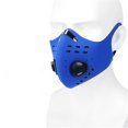 thumbnail image 3 of bedienty Activated Cycling Mask Reusable Mouth Face Mask with Filter Anti-haze Anti-dust Removable Face Cover blue, 3 of 6