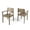 Gray, variant on GDF Studio Brigitte Outdoor Acacia Wood Dining Chairs, Set of 2, Teak