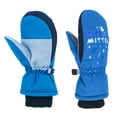 thumbnail image 2 of Guantes de invierno cálidos para niños y niñas, cortavientos de esquí, térmicos, para nieve y exteriores Azul S, 2 of 9