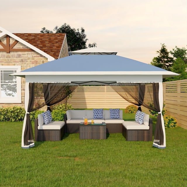 Carpa Plegable 3x3m con Toldo, Tela Oxford 300D Plateada, Protección UV, Altura 2.65m, Fácil Montaje para Exteriores