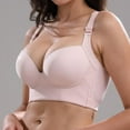 thumbnail image 2 of Mlqidk Women's Push Up Bra Padded T Shirt Bras No Underwire Plunge Pink 36E, 2 of 5