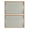 thumbnail image 2 of Unique Bargains Set of 2 Wood Jewelry Trays for Drawers Stackable Girls' Jewelry Organizer Light Brown-Necklace Tray, 2 of 6