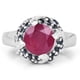 thumbnail image 3 of 3.70 Carat Glass Filled Ruby and Blue Sapphire .925 Sterling Silver Ring QJ Model, 3 of 3