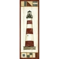 thumbnail image 3 of Harper, Ethan 11x24 Black Modern Framed Museum Art Print Titled - Americana Lighthouse I, 3 of 5
