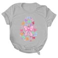 thumbnail image 4 of Ounisa Womens Short Sleeve Tops Crew Neck Easter Bunny Printed Loose Fit Cotton Blend 2026 Spring Summer Holiday Casual Comfortable Trendy Daily Wear Tees S-2XL, 4 of 4