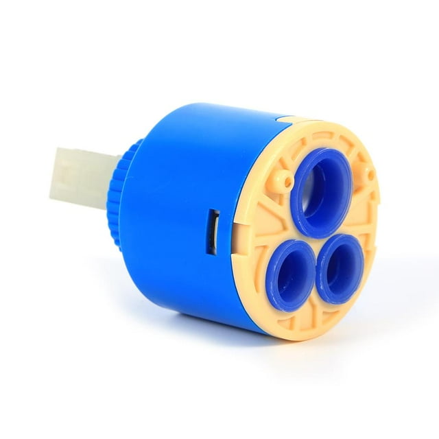 Qiilu faucet valve, tap cartridge,35/40mm Ceramic Cartridge Water Mixer Tap Inner Control Faucet Valve PP Plastic Blue Practical