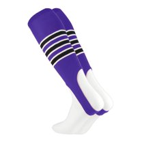 Baseball Stirrups Pattern D (Purple/Black/White, Medium)