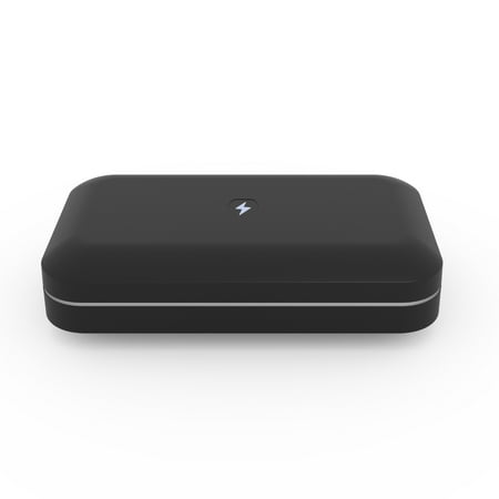 PhoneSoap UV Sanitizer Kit with Dual Charger Box, Black, 1 Count