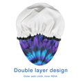 thumbnail image 4 of Shower Caps,Blue Purple Tie Dye Mandala Pattern Waterproof Shower Cap for Women 4 Pieces,Double Reusable Hair Cover for Shower PEVA Elastic Stretch Hem, 4 of 7