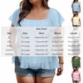 thumbnail image 5 of Bixock Plus Size Women Tops Maternity T Shirts Chiffon Top Solid Color Crew Neck Short Sleeve Sheer Breathable Sizes XL To 5XL Summer Blouse, 5 of 5