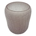 thumbnail image 3 of Bergamo Art 8" Decorative Handmade Patterned Glass Vase in Light Pink, 3 of 6