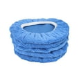thumbnail image 4 of Unique Bargains 9-10 Inch Sky Blue Microfiber Car Auto Wax Polishing Pad Cover 5Pcs, 4 of 8