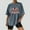 Gray Womens Tops, variant on Wycnly Womens Tops Dressy Casual Summer Crewneck Baseball Mom Letter Print Tees Baseball Mom Letter Print Shirts Vintage Drop Shoulder Oversized Pullover Blouses Gray xxl Under $5