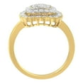 thumbnail image 3 of 2 Micron 10K Yellow Gold plated Sterling Silver 3/4ct TDW Diamond Cocktail Ring (J-K,I2-I3), 3 of 6