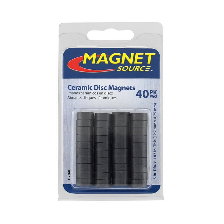 Neodymium Disc Magnets, 0.5, 2 pack