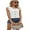 White, variant on ‌LYMAYTER ‌Women's Summer Mesh Tank Tops Button Detail Sleeveless Drawstring Adjustabl Casual Beachwear‌