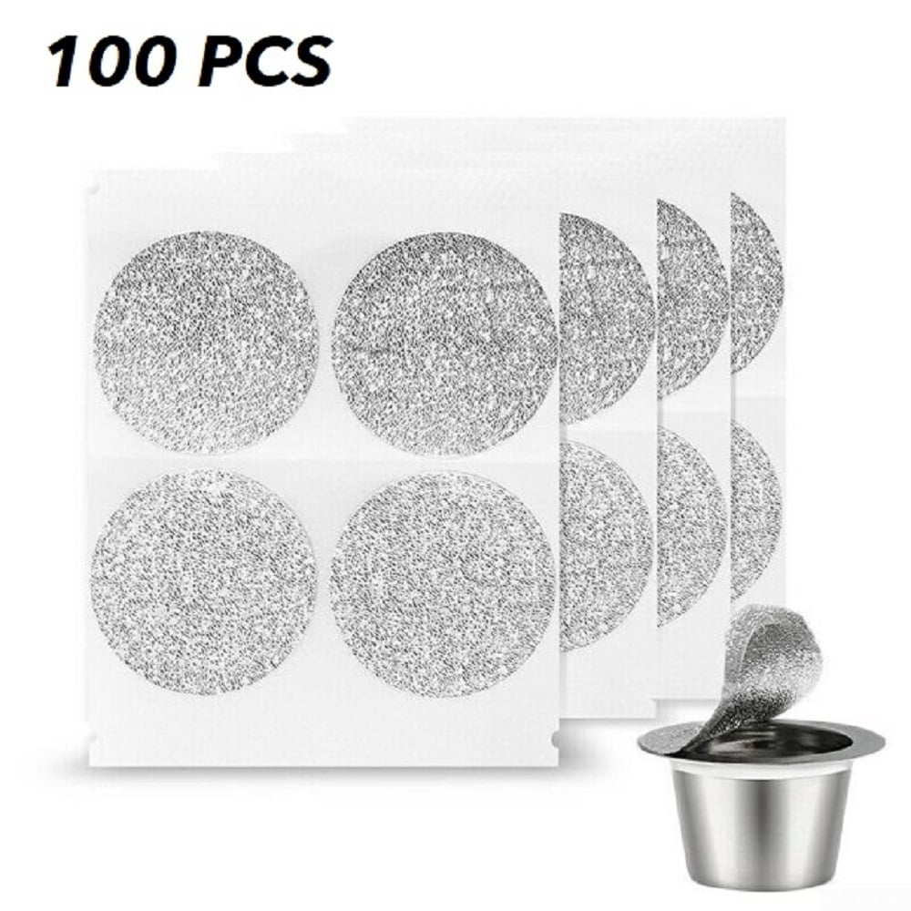 100 Seals per Pack Aluminum Seals Resuable Nespresso Capsules MULTI-PACK 