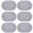 D, variant on Oval Placemats Set of 6 Washable Table Mats Heat Resistant Woven PVC Dining Tabletop Protection for Home Kitchen Restaurant