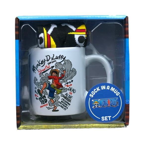 One Piece Socks in a Mug Set Monkey D Luffy