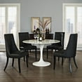thumbnail image 4 of Modway Noblesse Dining Chair Vinyl Set of 4 in Black, 4 of 4