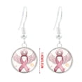 thumbnail image 2 of Stylish Ribbon Stud Earrings for Cancer Awareness - Elegant Accessories for Women, 2 of 6