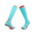 thumbnail image 3 of Viluyesy Kids Boys Knee High Socks Stretch Soft Non-Slip Socks Thicken Long Socks for Boys Light Blue Size 10-17Years, 3 of 7