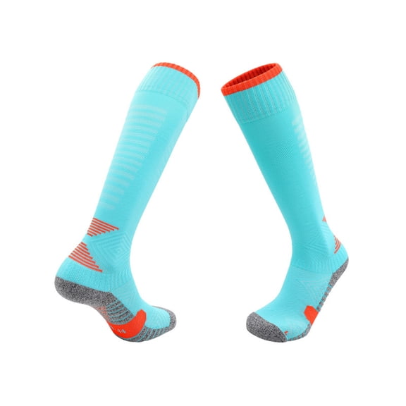BFHHYA Knee High Compression Socks for Boys Girls Cushioned Breathable Soocer Socks Youth Sport Socks for 3-17 Years