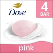 Dove Beauty Bar Soap For Soft, Smooth Skin, Pink Rosa, Cleans & Moisturizes, 3.75 oz 4 Bars