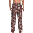 thumbnail image 2 of Bixox Men's Mountain Adventure Badges Patterned Pajama Pants with Pockets Lounge Clothes for Home, 2 of 5