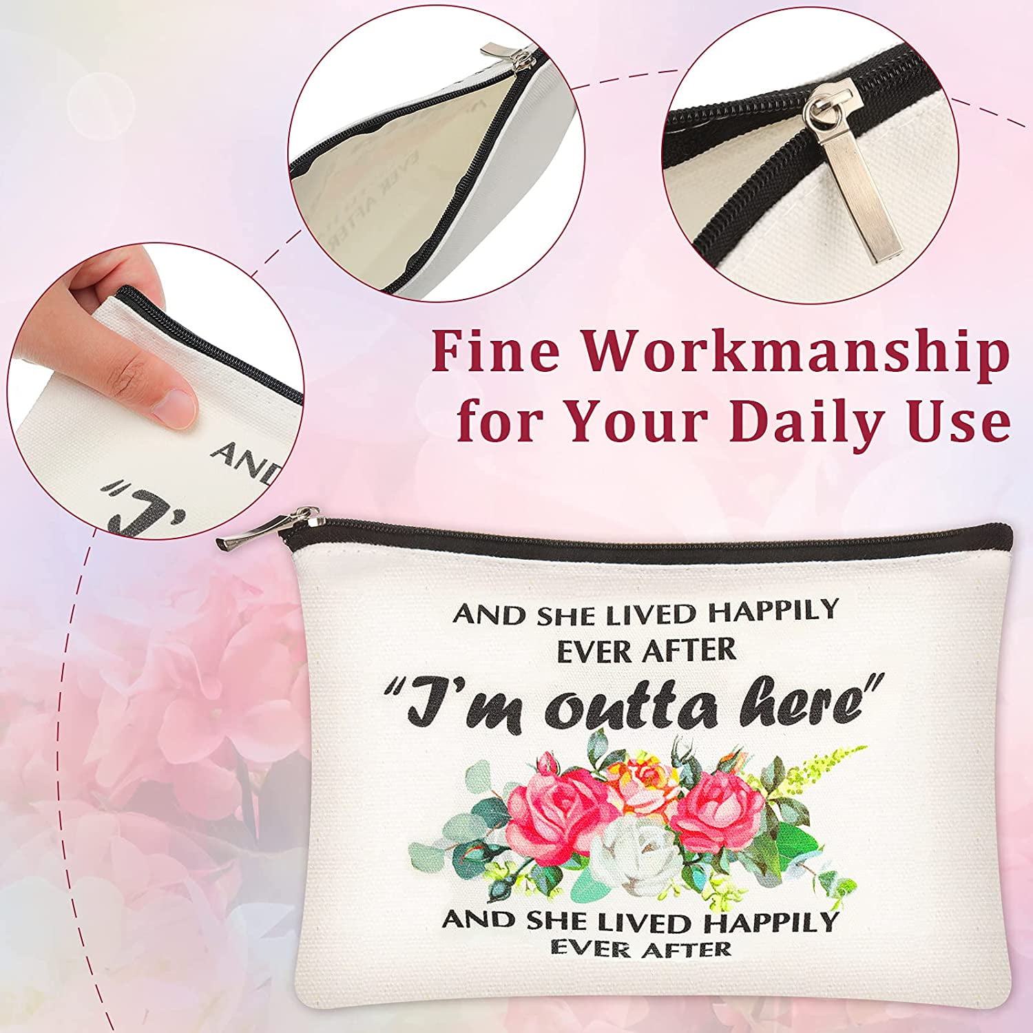 flower girl makeup bag